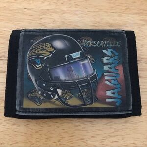 NFL wallet Jacksonville Jaguars billfold trifold change card holder black Rico